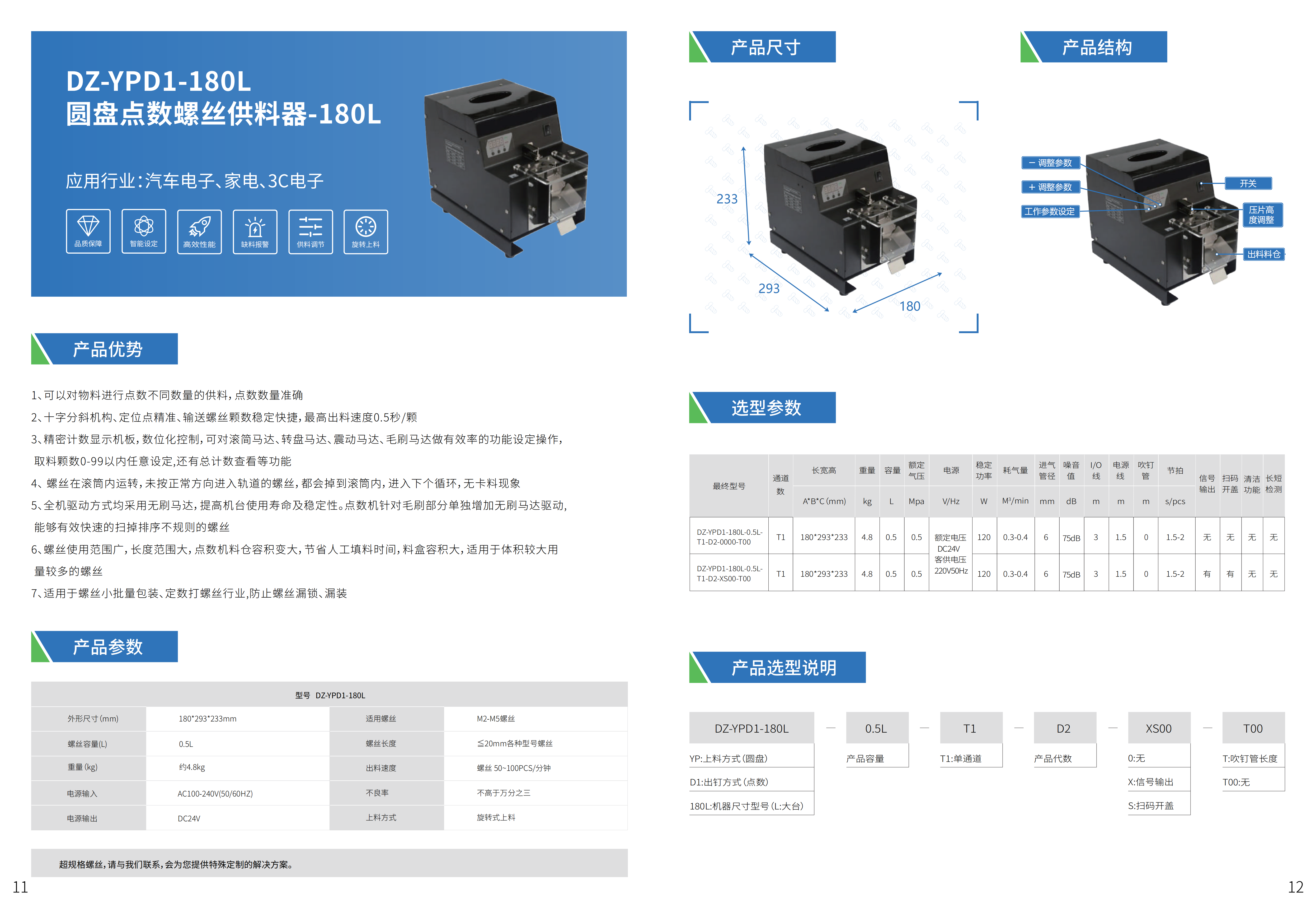 圆盘点数螺丝供料器-SAT180L(图1)